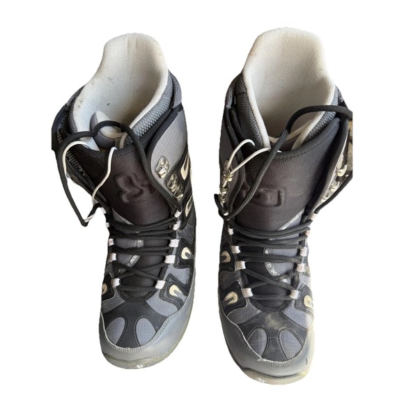 Burton Freestyle Snowboard Boots Mens Size 10.5 Gray All Mountain Lace Up - Picture 1 of 9